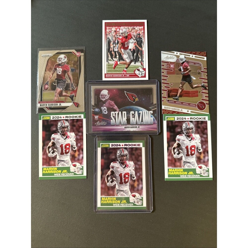 NFL Marvin Harrison Jr. Arizona Cardinals Rookie Card Lot Inserts Parallels